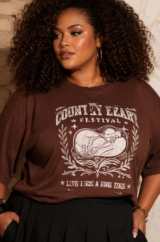 Camisão Marron Over Plus Size 100% Algodão Labellezas.com