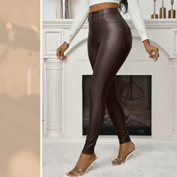 Calça Feminina Slim Marrom Zolique Shein