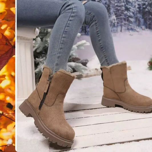 Botas de Neve Chelsea em Camurça Shein