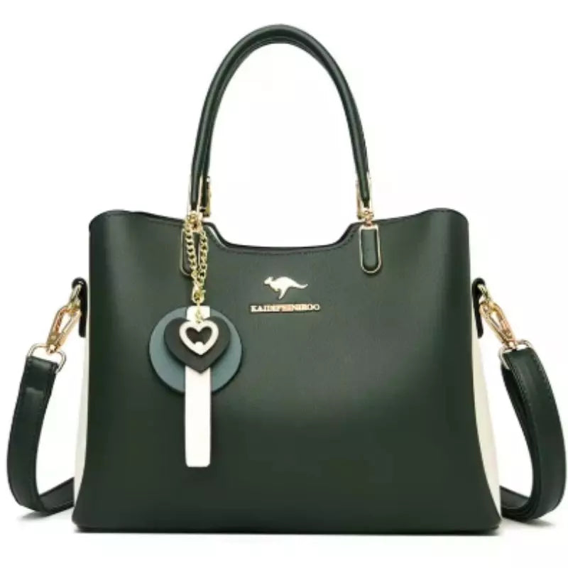 Women Crossbody Leather Green