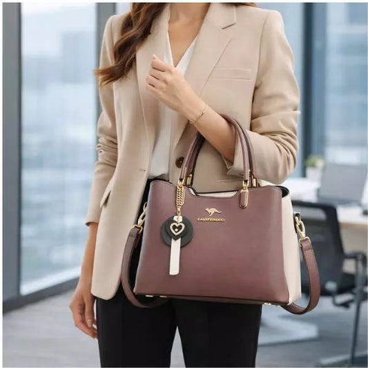 Bolsa Tote Roxa com 3 Compartimentos Inteligentes Aliexpress