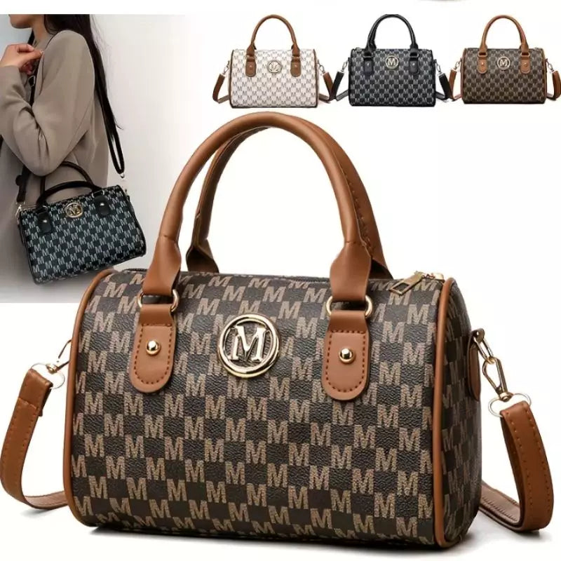 Bolsa Transversal Marron com Estampa de Monograma Aliexpress