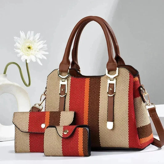 Urban Stripe Shoulder Bag for Women Bolsa 05 Aliexpress
