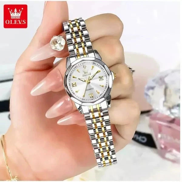 Relógio de Luxo OLEVS Fundo Branco Aliexpress