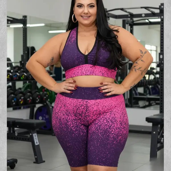 Conjunto Fitness Plus Size Treino Labellezas.com