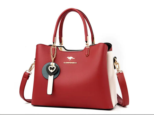 Crossbody Leather  Wine Red