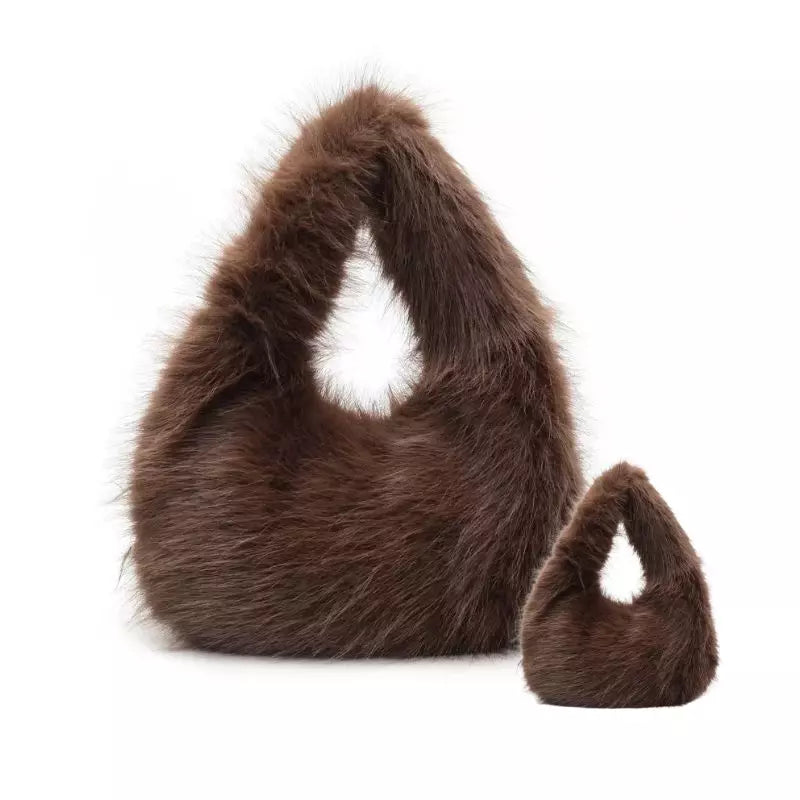 Faux Leather Handbag For Women Coffee