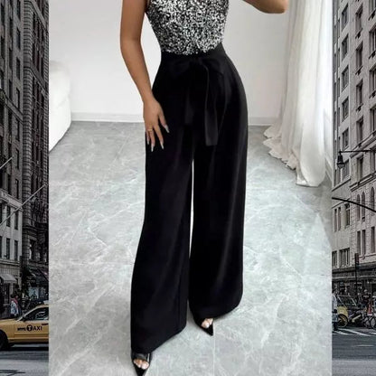 Jumpsuit Sequin Black Shein