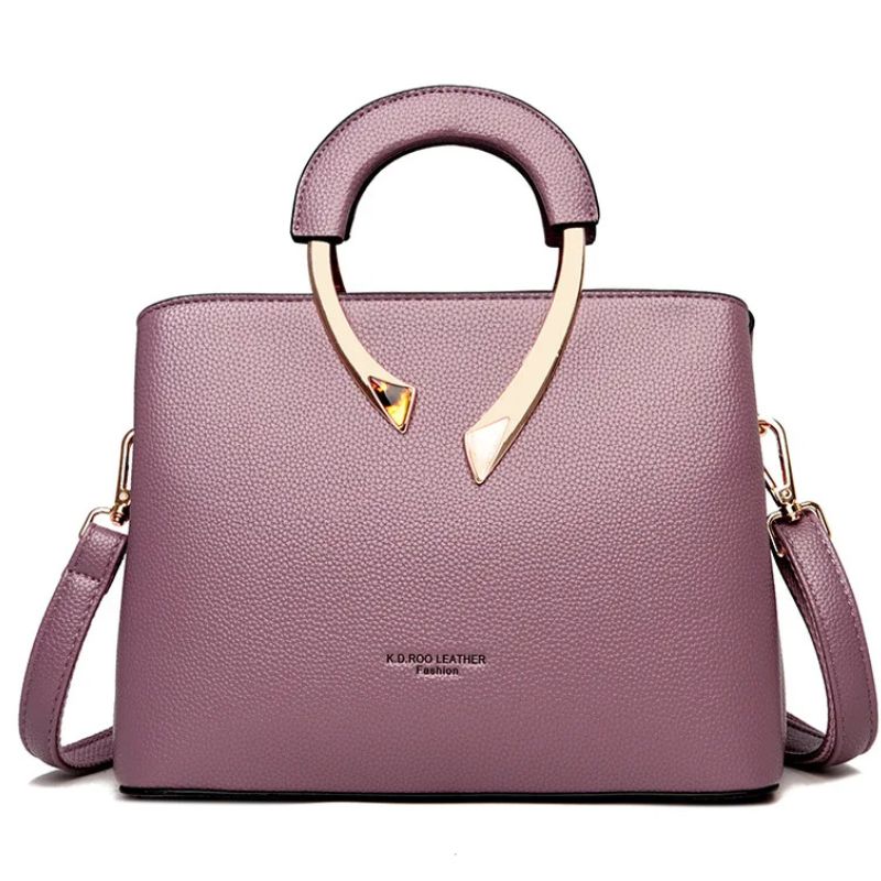 Luxury Handbag Women Ellegance Purple