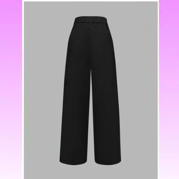 Pant Women Linen Black Anchose Shein