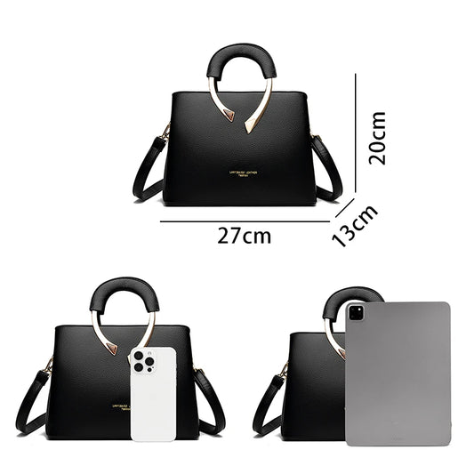 Luxury Handbags Women Bags Designer 3 Layers Soft Leather Shoulder Crossbody Sac Ladies Large Capacity Shopping Messenger Tote