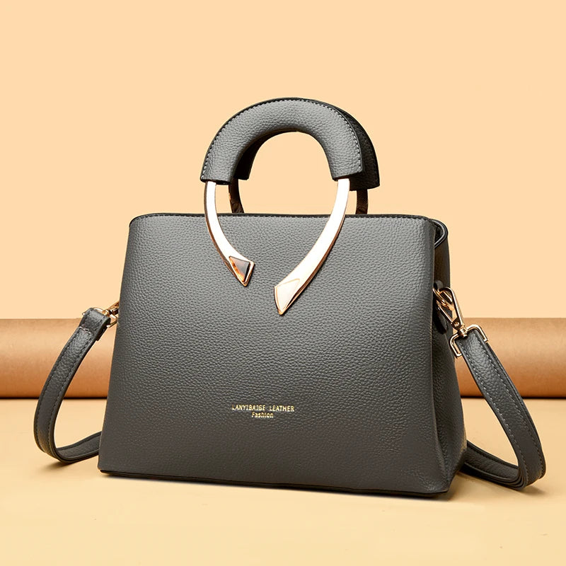 Luxury Handbags Women Bags Designer 3 Layers Soft Leather Shoulder Crossbody Sac Ladies Large Capacity Shopping Messenger Tote