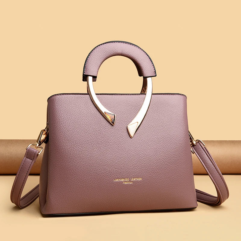 Luxury Handbags Women Bags Designer 3 Layers Soft Leather Shoulder Crossbody Sac Ladies Large Capacity Shopping Messenger Tote