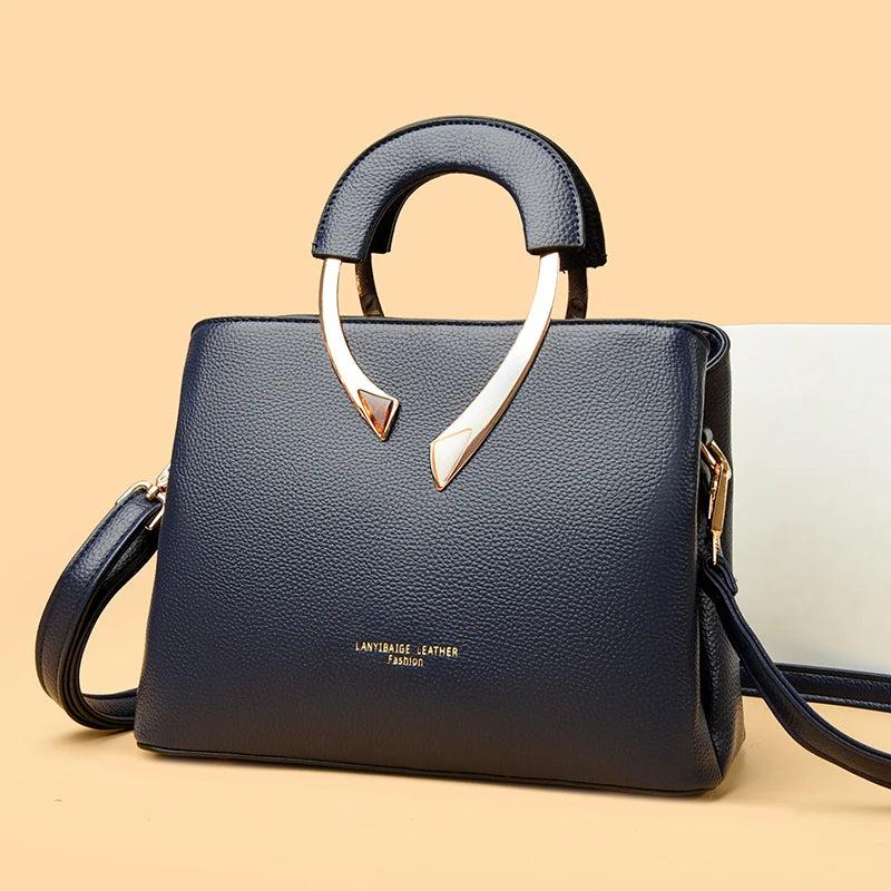 Luxury Handbags Women Bags Designer 3 Layers Soft Leather Shoulder Crossbody Sac Ladies Large Capacity Shopping Messenger Tote