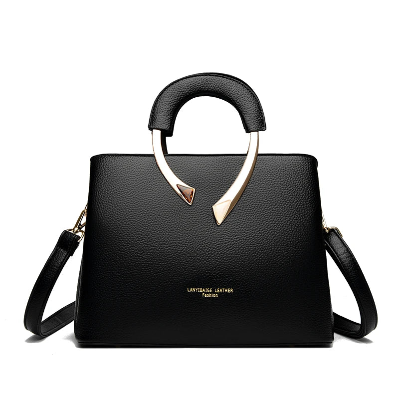 Luxury Handbags Women Bags Designer 3 Layers Soft Leather Shoulder Crossbody Sac Ladies Large Capacity Shopping Messenger Tote