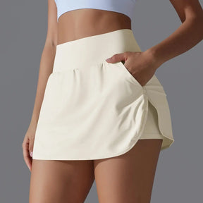 Women Gym Running Shorts Double Deck Quick Dry Gym Sport Shorts Fitness Jogging Workout Shorts With Pocket Sports Tight Short Labellezas.com