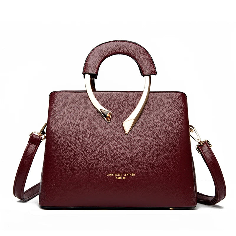 Luxury Handbags Women Bags Designer 3 Layers Soft Leather Shoulder Crossbody Sac Ladies Large Capacity Shopping Messenger Tote