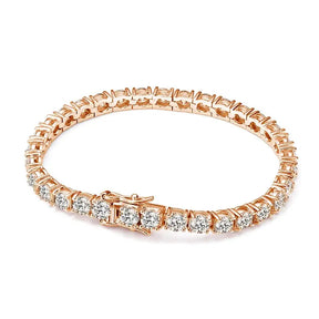 KNOBSPIN D VVS1 Moissanite Tennis Bracelet Original s925 Sterling Silver Plated 18k White Gold with GRA Bracelets for Women Man Labellezas.com