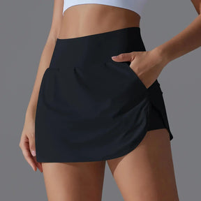 Women Gym Running Shorts Double Deck Quick Dry Gym Sport Shorts Fitness Jogging Workout Shorts With Pocket Sports Tight Short Labellezas.com
