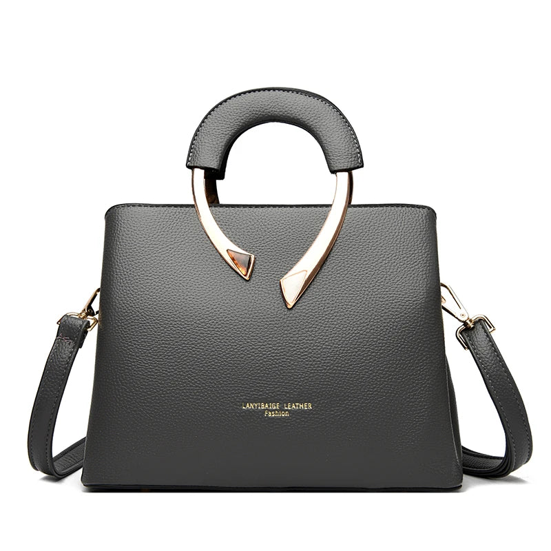 Luxury Handbags Women Bags Designer 3 Layers Soft Leather Shoulder Crossbody Sac Ladies Large Capacity Shopping Messenger Tote