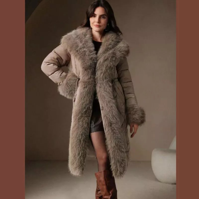 Abrigo de mujer largo soberano