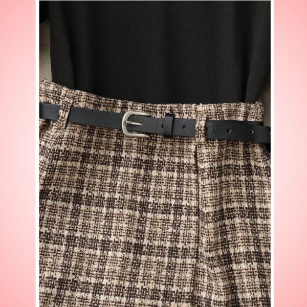 Women Long-sleeved Set With Skirt Shein