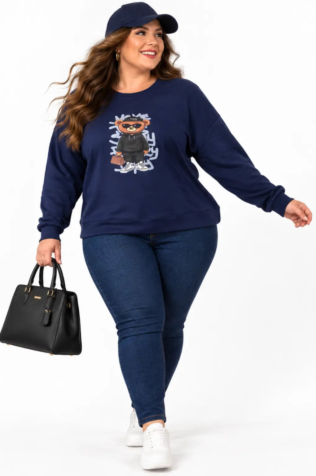 Blusão de Moletom Plus Size Branco Labellezas.com