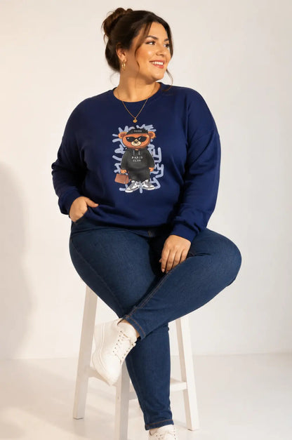Blusão de Moletom Plus Size Branco Labellezas.com
