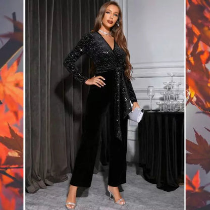 Jumpsuit in Velvet Chic Shein