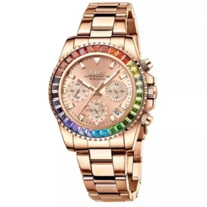 Rose-Gold-Women'-Watch-BIDEN Relógio-01