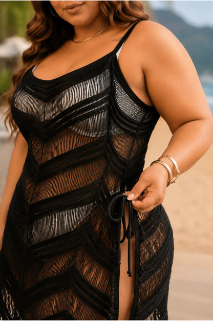 saida-de-praia-plus-size-preta-com-ajuste-na-cintura
