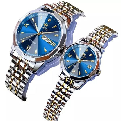 Women-Watch-Olevs-Gold-Blue-Relógio